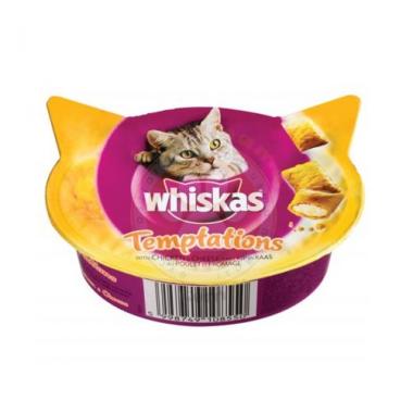 Whiskas 60 gr Temptations Tavuk ve Peynirli Kedi Ödülü 