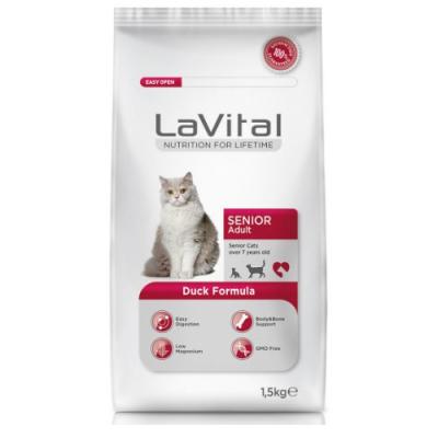La Vital Cat Senior 7+ Yaş Için 1.5 Kg Ördek Etli Kedi Mamasi 