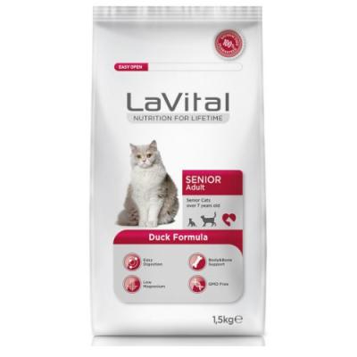 La Vital Cat Senior 7+ Yaş Için 1.5 Kg Ördek Etli Kedi Mamasi 