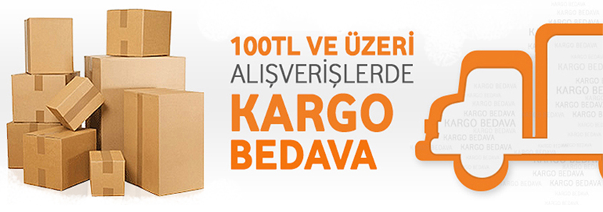 100TL ve Üzeri Kargo Bedava